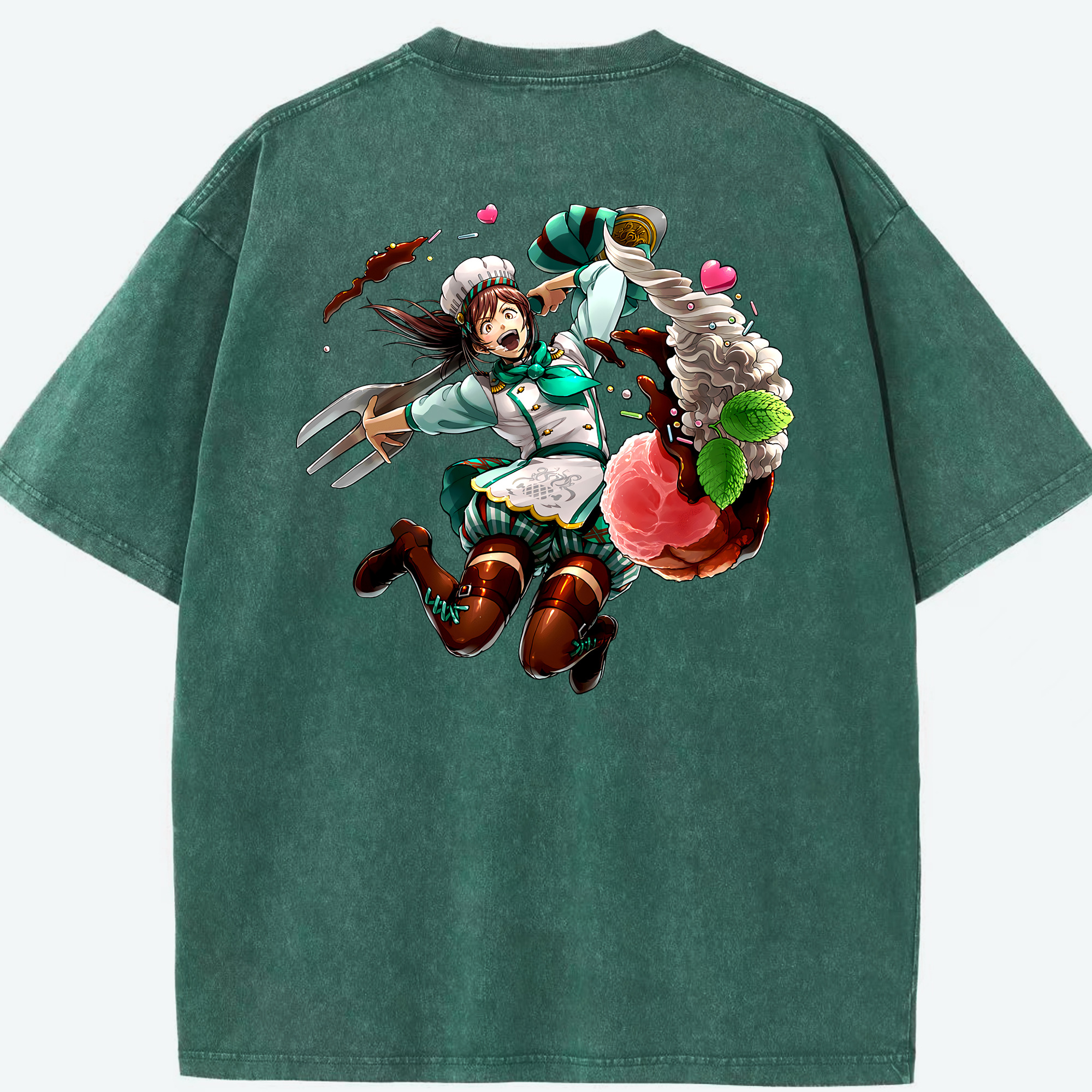 （画像用） 進撃の巨人 サシャ·ブラウス Attack on Titan Sasha Blaus 綿100% ヴィンテージ風 半袖Tシャツ（背面プリント）